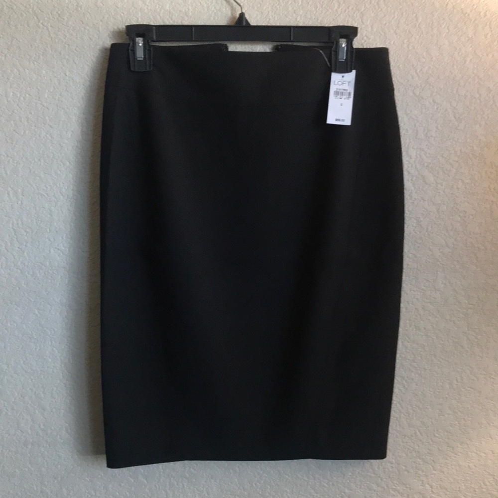 LOFT NWT black pencil skirt